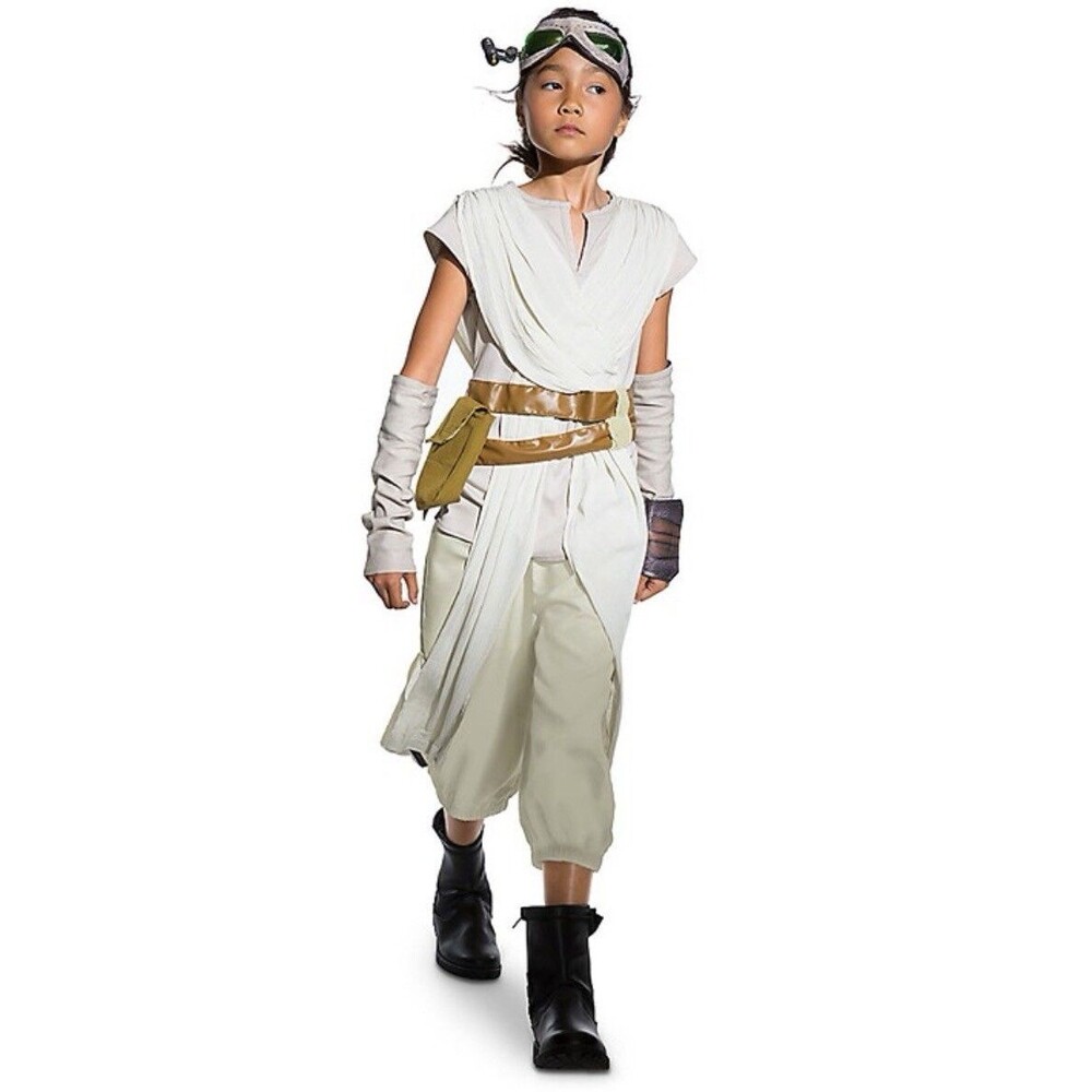 Disney Store STAR WARS Deluxe REY COSTUME Girls Size 7/8 BRAND NEW